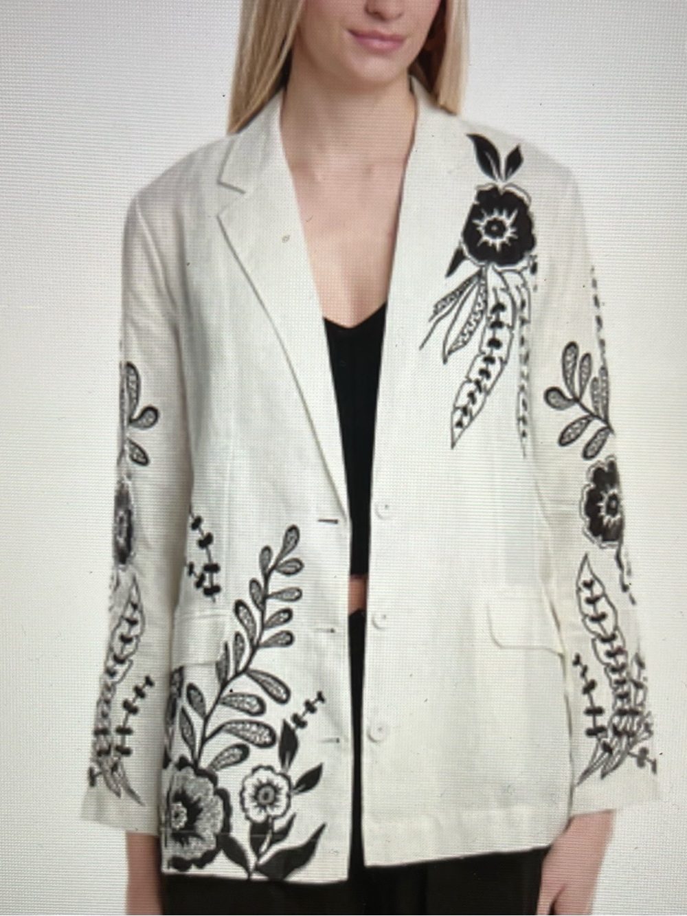 Johnny Was Linen Blazer